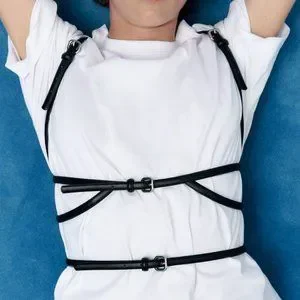 Zara | Accessories | Nwt Black Faux Leather Harness 32  display picture 3